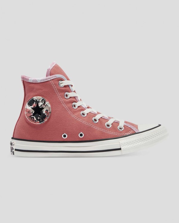 Converse Chuck Taylor All Star Festival Lyserød Sko Danmark - Converse Høje Sneakers Dame - 91650CWD